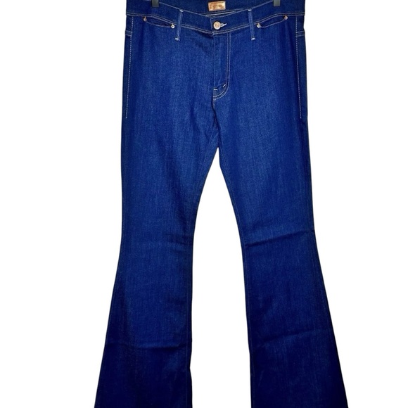 MOTHER JEANS The Curfew Flare Jeans in Blue Skies And Promises Women’s Size 28 - Picture 4 of 11